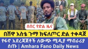 ሰበር የድል ዜና | በሸዋ አስቴ ጉማ ክፍለጦር ድል ተቀዳጀ | የፋኖ አደረጃጀቶች ለውጭ ሚዲያ ማብራሪያ ሰጡ | Amhara Fano Daily News