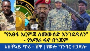 የዕኩለቀን መረጃዎች | “የአፀፋ እርምጃ ለመውሰድ እንገደዳለን” | የሸዋ ዕዝ አስቸኳይ ጥሪ | የወሎ ግንባር ተጋድሎ | Fano News