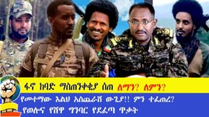 ፋኖ ከባድ ማስጠንቀቂያ ሰጠ|የመተማው እልህ አስጨራሽ ውጊያ!! ምን ተፈጠረ? የወሎና የሸዋ ግንባር የደፈጣ ጥቃት